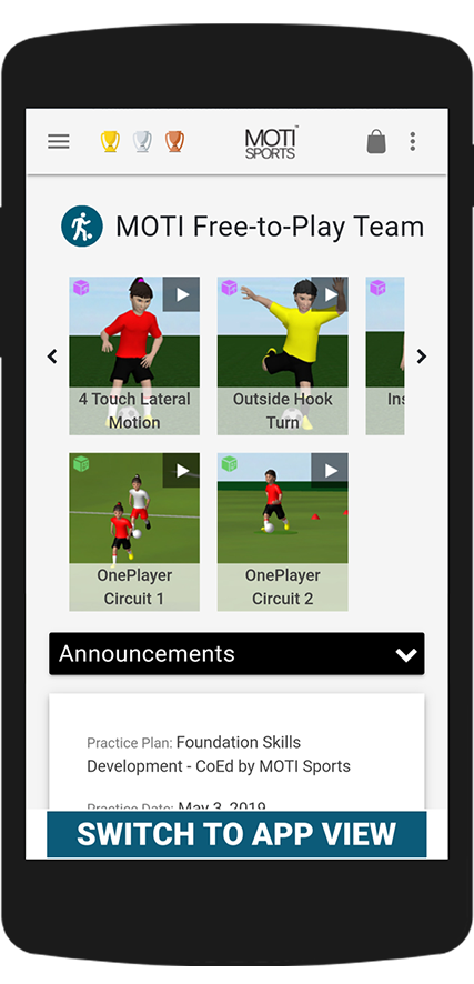 Get your soccer training app here